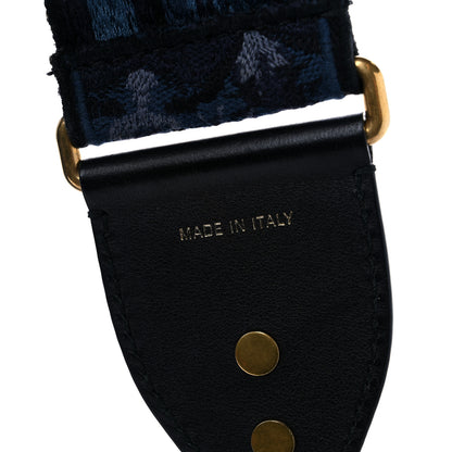 Christian Dior Canvas Embroidered Studded KaleiDiorscopic Adjustable Shoulder Strap Blue 4 of 5