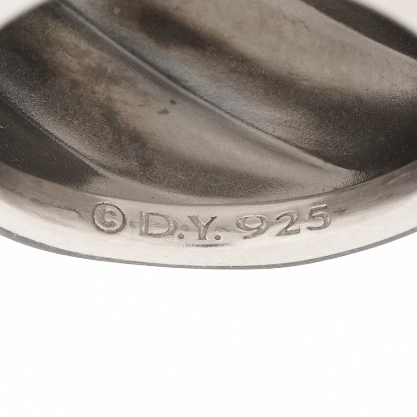 Sterling Silver Cable Edge Saddle Ring 54 7