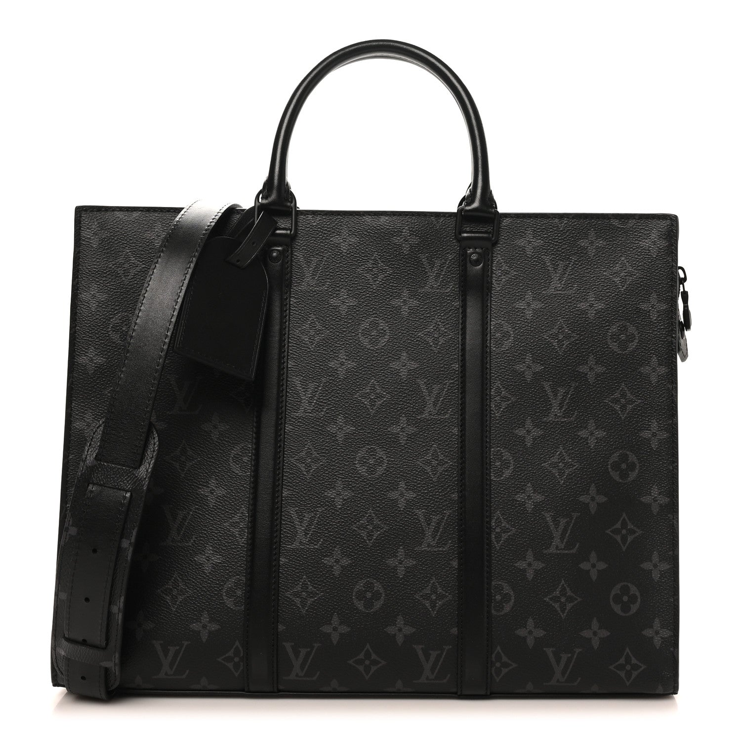 Louis Vuitton Monogram Eclipse Sac Plat Horizontal Zipper 1 of 9