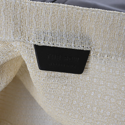 The Row Mesh Saddle Calfskin Barn Tote Bag Ivory 7 of 12