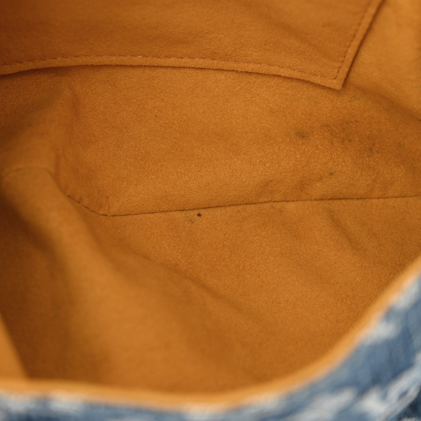 Monogram Denim Mini Pleaty Blue