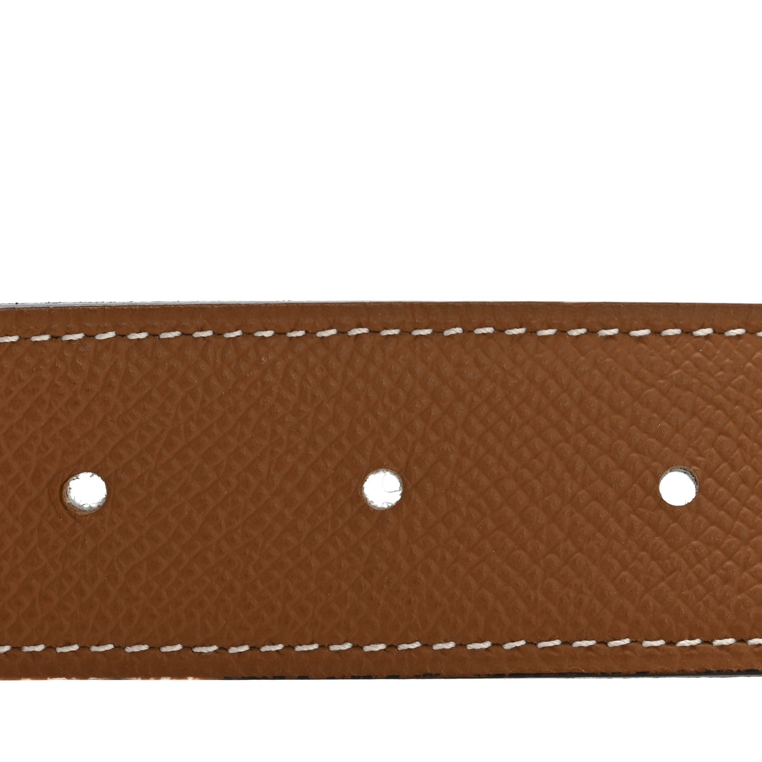 Hermes Epsom 32mm H Belt 100 40 White Gold 4 of 7