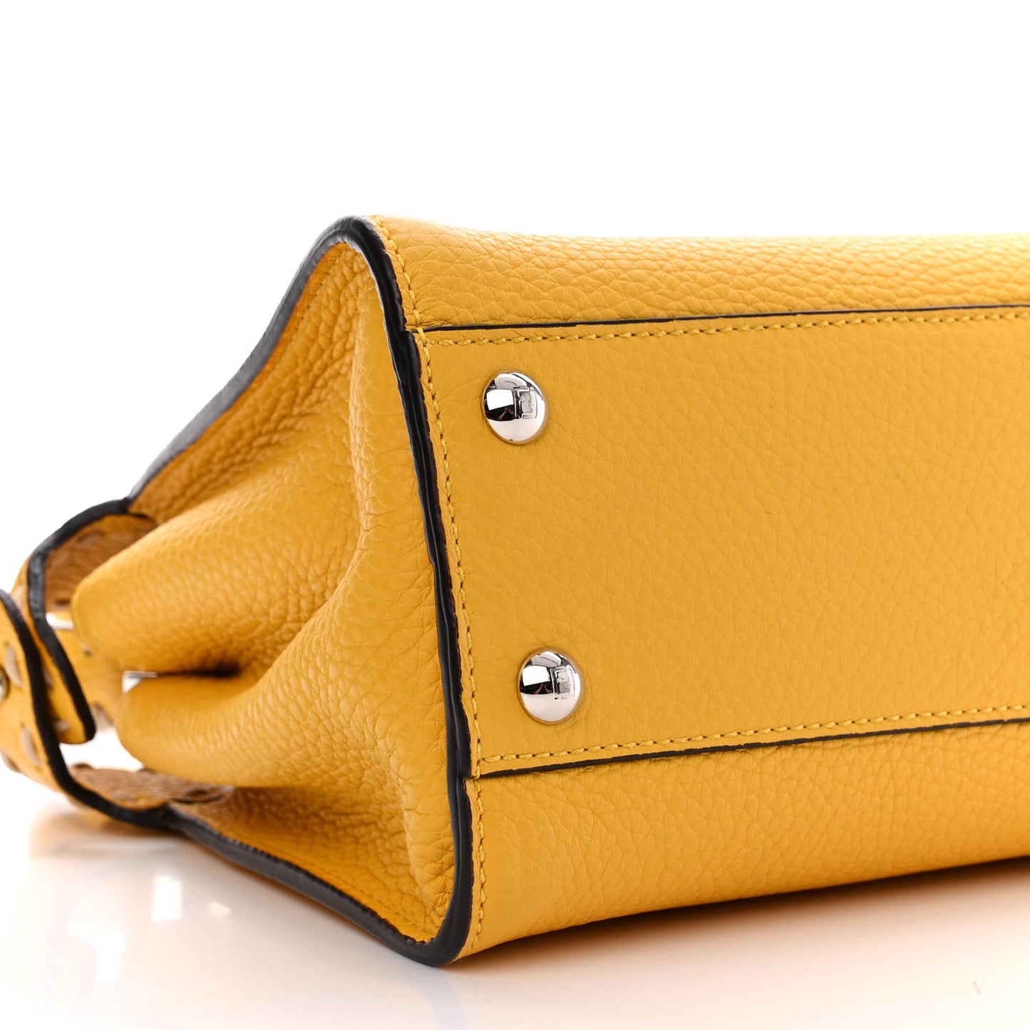 Vitello Granato Camoscio Selleria Macro Stitchings Mini Peekaboo Iconic Satchel Mimosa