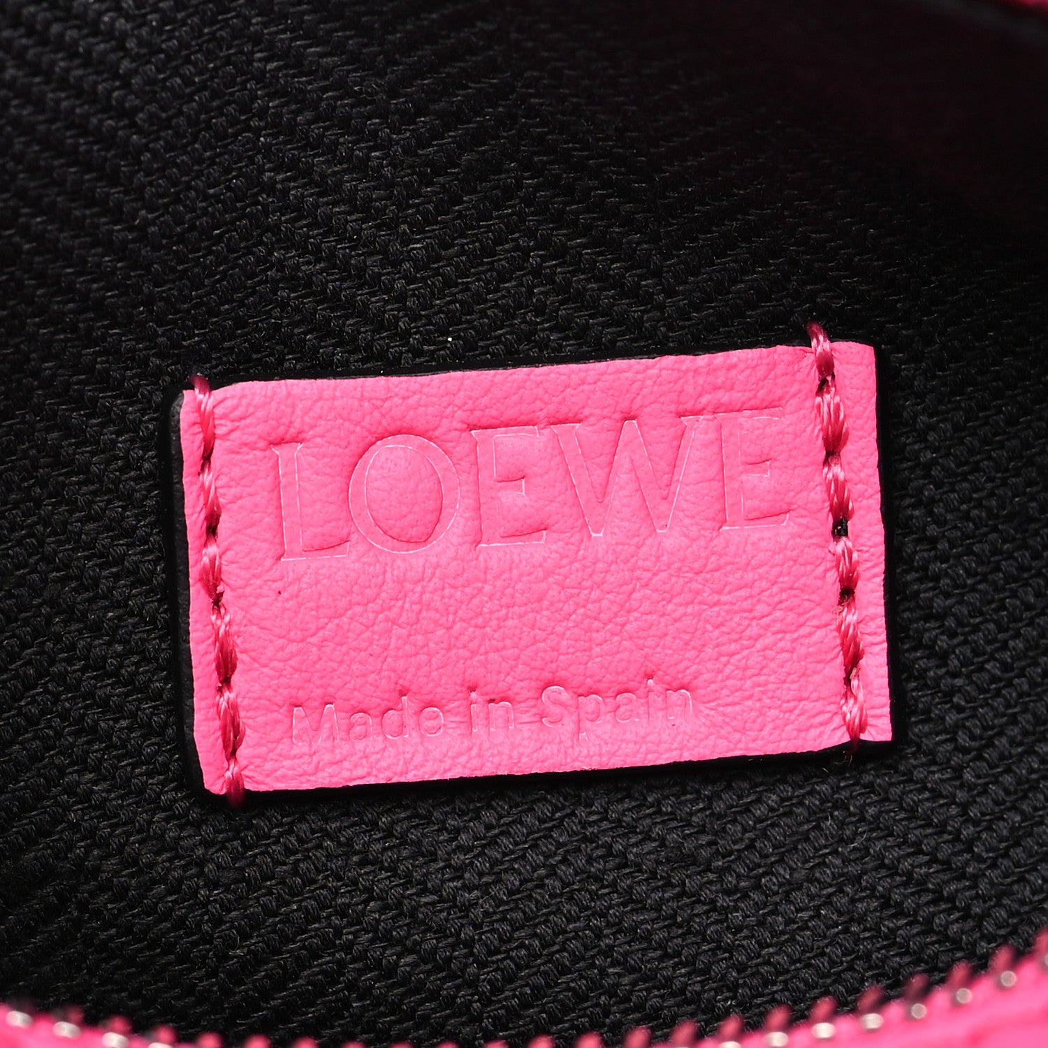 Loewe Calfskin Mini Puzzle Bumbag Neon Pink 7 of 12