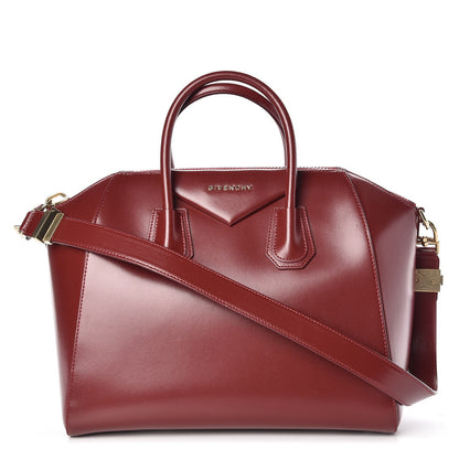 Givenchy Shiny Lord Calfskin Medium Antigona Burgundy 1 of 7