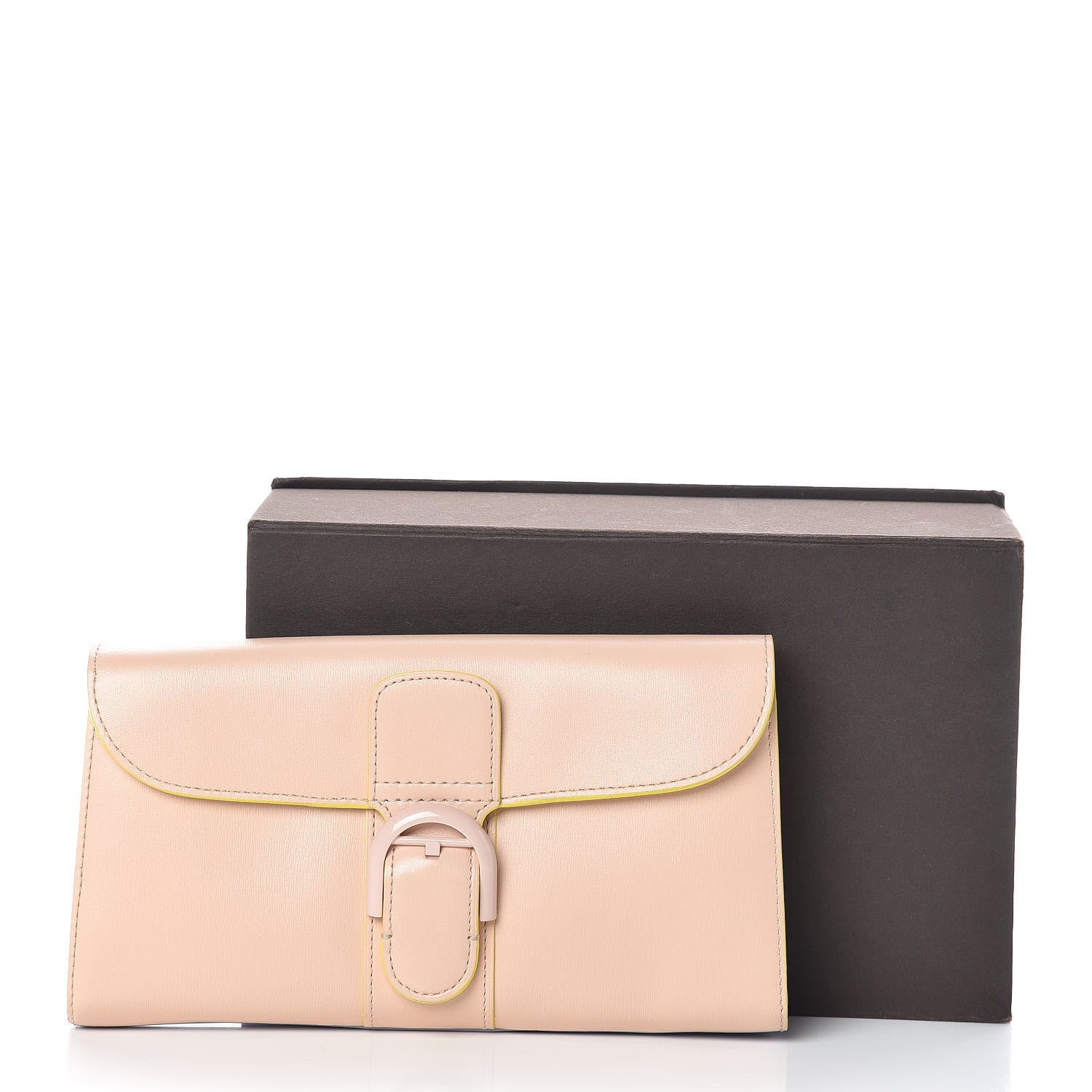 Delvaux Box Calfskin Brillant Biface PTF Long Wallet Nude Lilac 7 of 7
