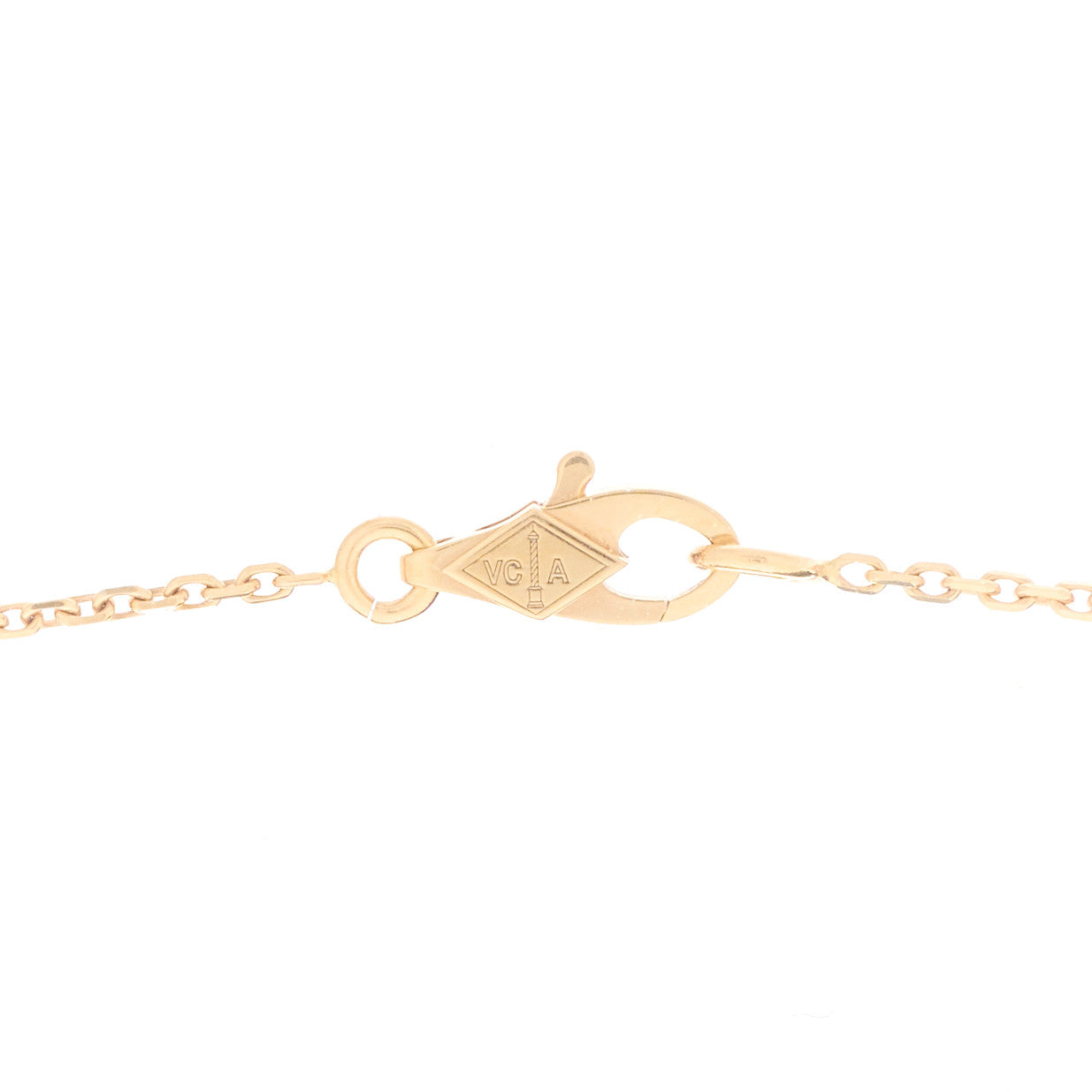 Van Cleef & Arpels 18k Rose Gold Carnelian Sweet Alhambra Heart Pendant Necklace 4 of 6
