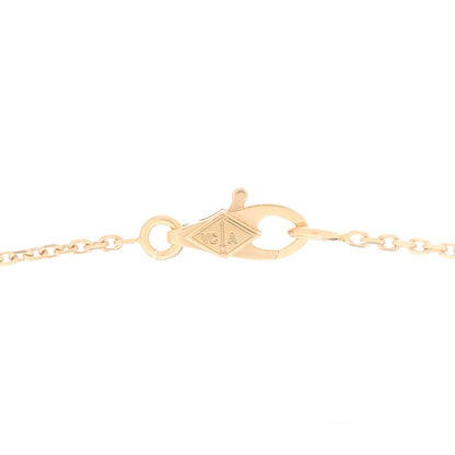 Van Cleef & Arpels 18k Rose Gold Carnelian Sweet Alhambra Heart Pendant Necklace 4 of 6