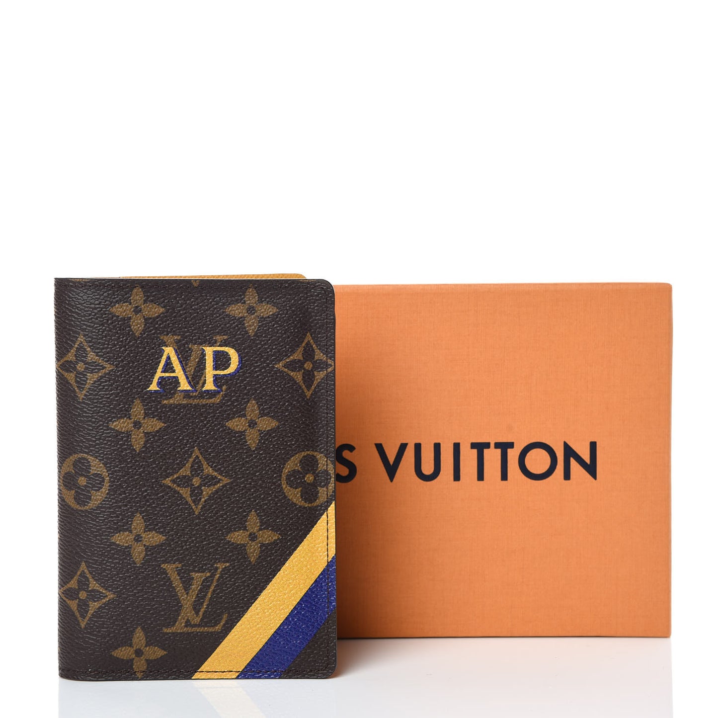 Monogram My LV Heritage Passport Cover Yellow Violet