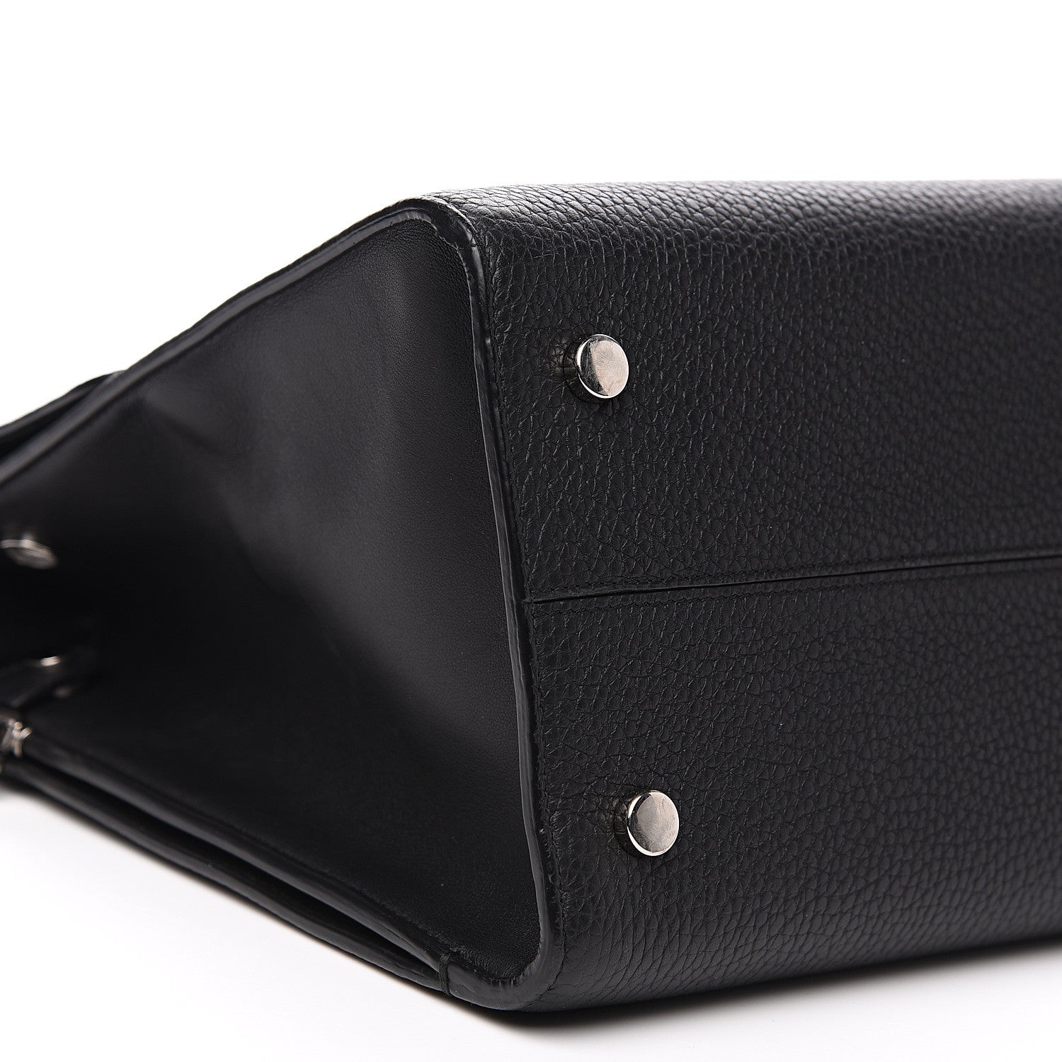 Christian Dior Grained Calfskin Medium Diorever Flap Black 11 of 12