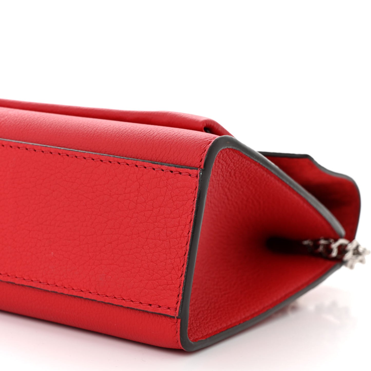 Soft Calfskin Mylockme Chain Bag BB Rubis