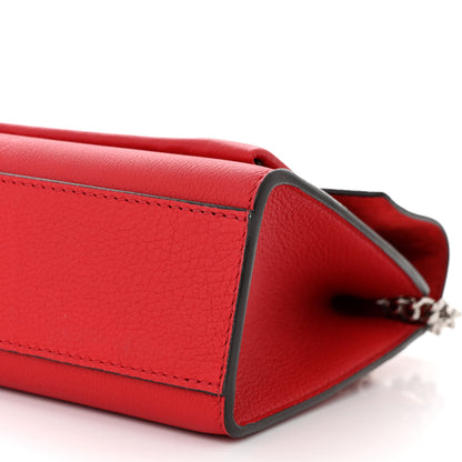 Louis Vuitton Soft Calfskin Mylockme Chain Bag BB Rubis 10 of 10