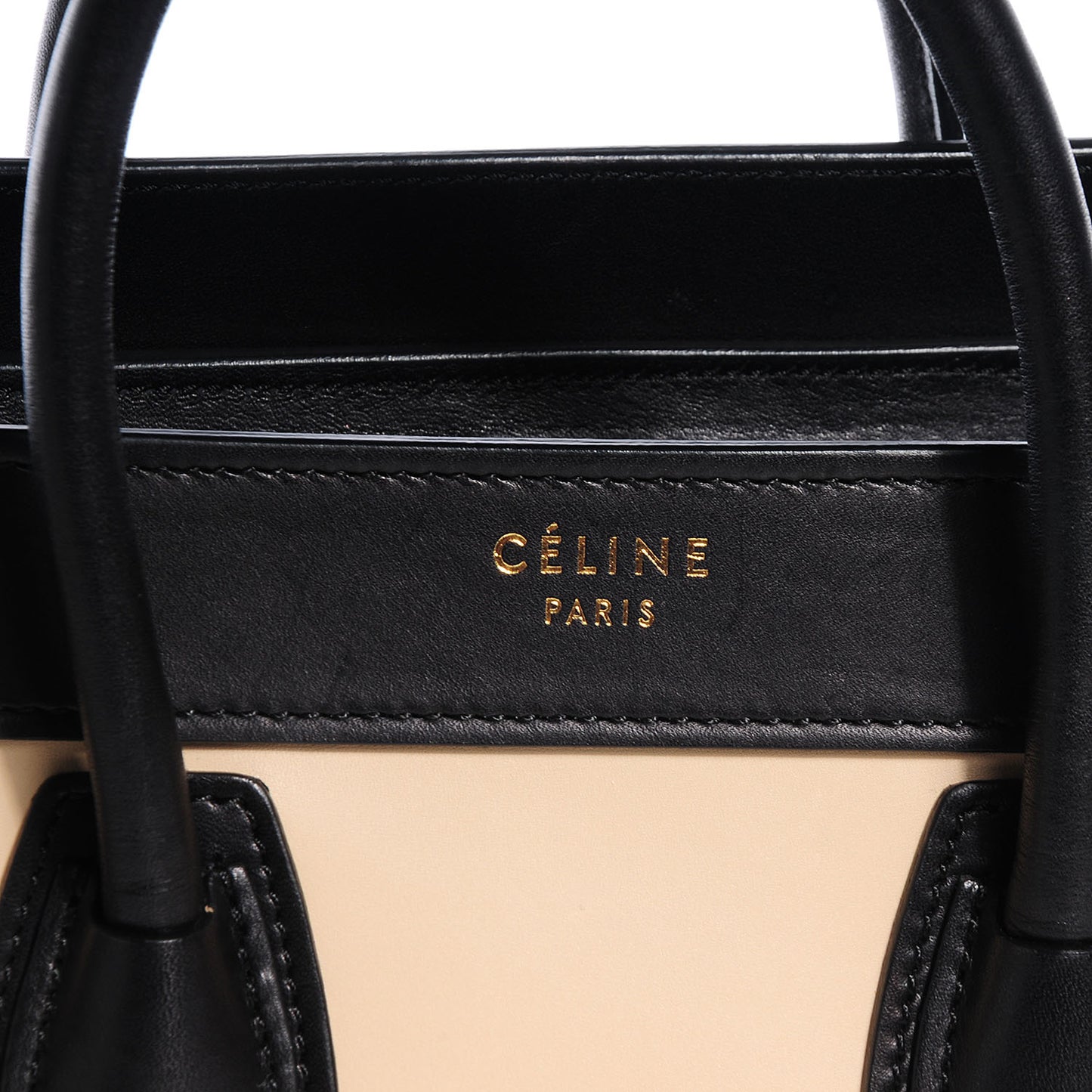 Satin Calfskin Nano Tri-Color Luggage Seashell