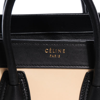 Celine Satin Calfskin Nano Tri-Color Luggage Seashell 5 of 10