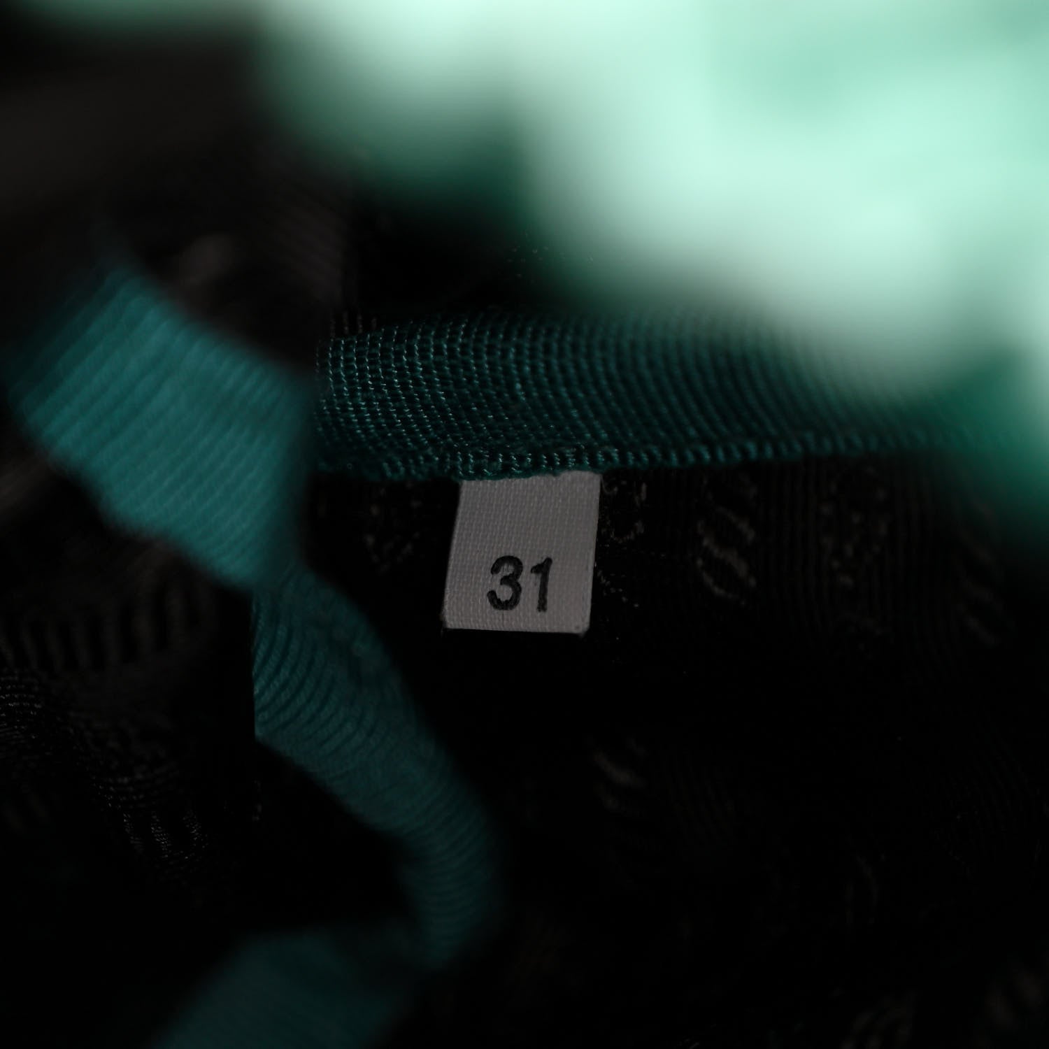 Prada Satin Single Snap Buckle Backpack Menta 7 of 12