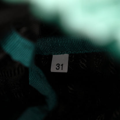 Prada Satin Single Snap Buckle Backpack Menta 7 of 12