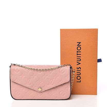 Louis Vuitton Empreinte Pochette Felicie Chain Wallet Rose Poudre 12 of 12