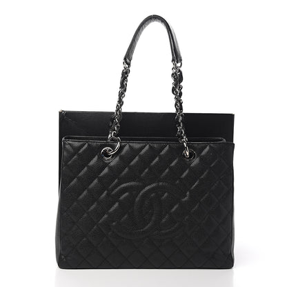 Chanel Caviar Quilted Grand Shopping Tote GST Black 10 of 10
