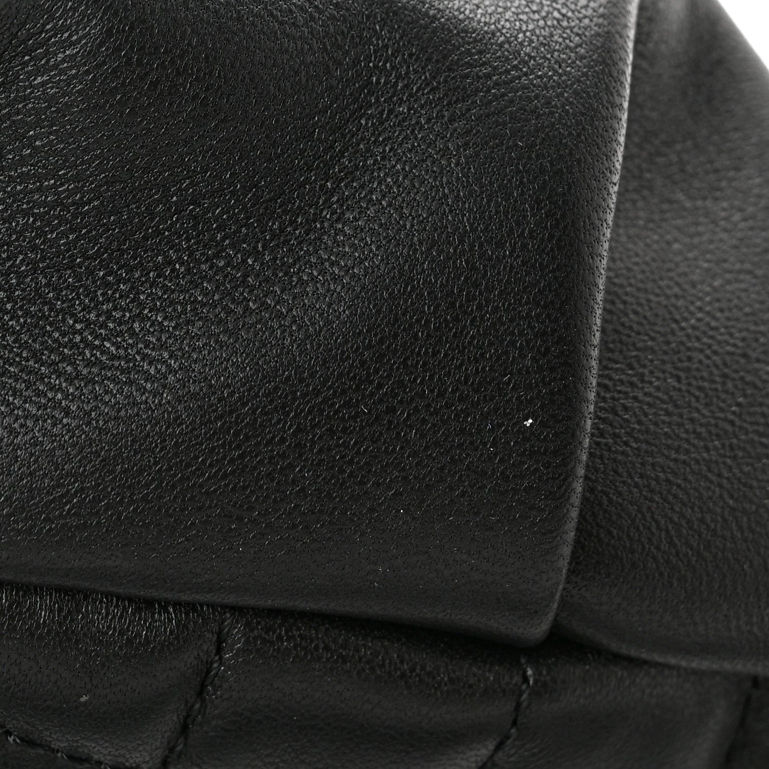 Chanel Lambskin Quilted Waist Bag Fanny Pack Black 12 of 15