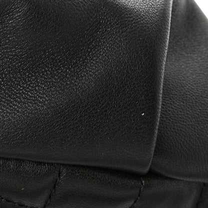 Chanel Lambskin Quilted Waist Bag Fanny Pack Black 12 of 15