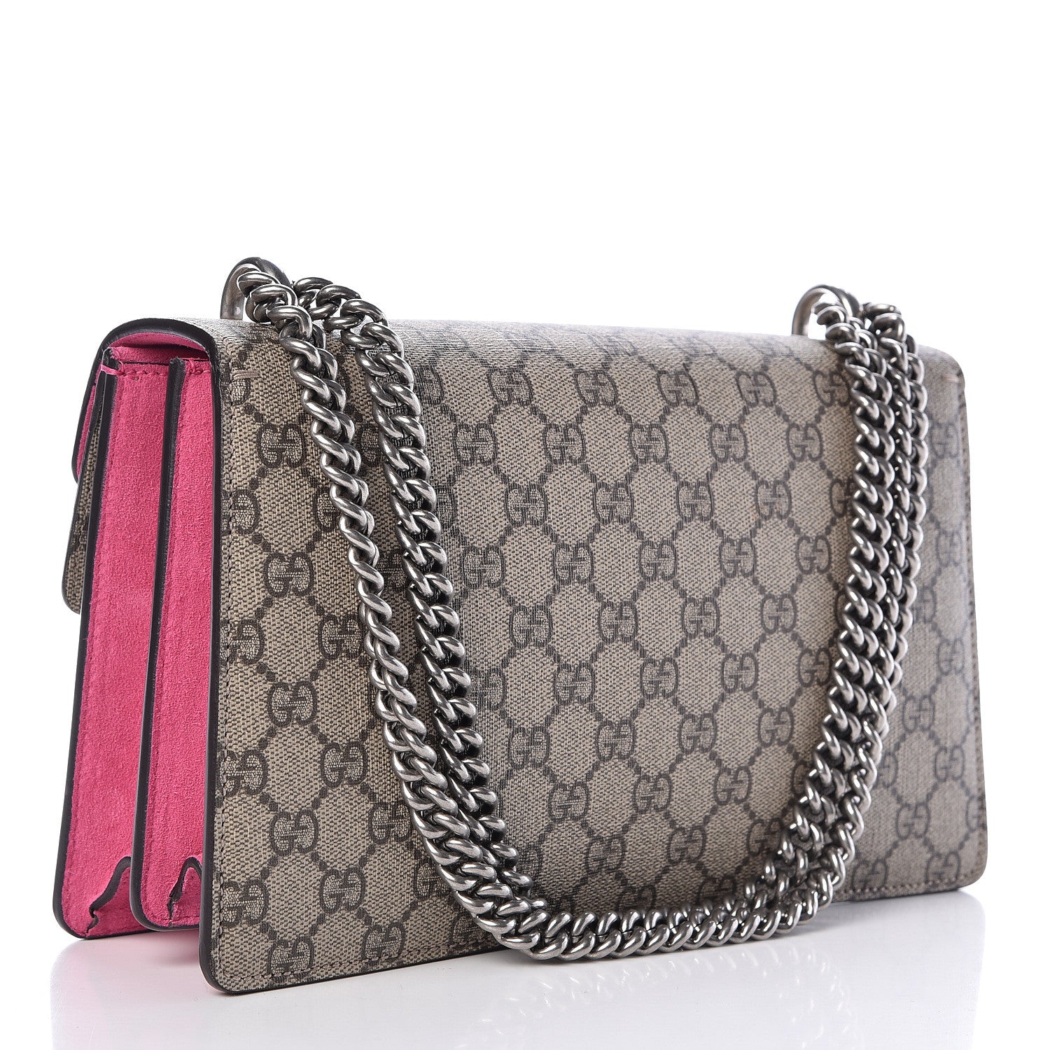 Gucci GG Supreme Monogram Small Dionysus Shoulder Bag Pink 3 of 11