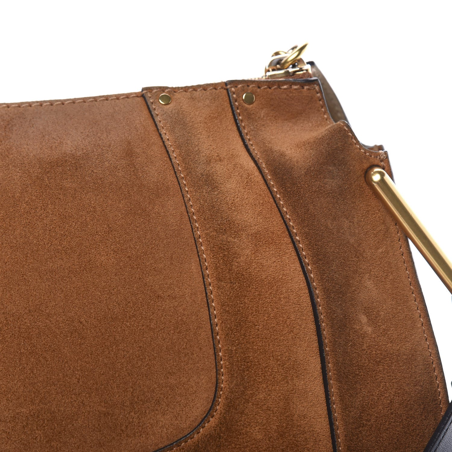 Chloe Suede Small Hayley Hobo Caramel 9 of 13