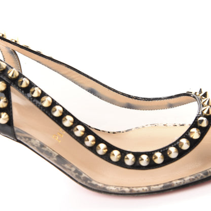 Christian Louboutin Patent Cosmo PVC Manovra 70 Pumps 37.5 White Smoke 7 of 14