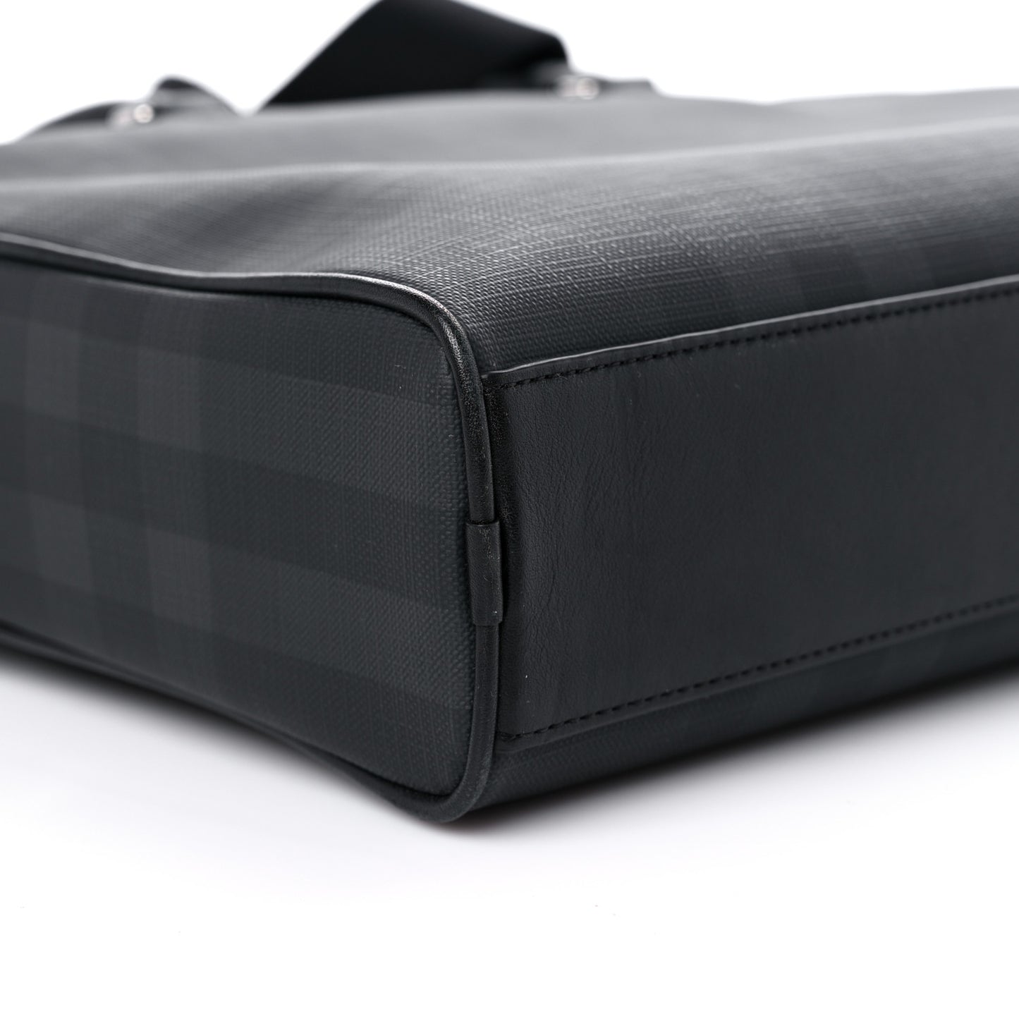 London Check Ainsworth Briefcase Dark Charcoal
