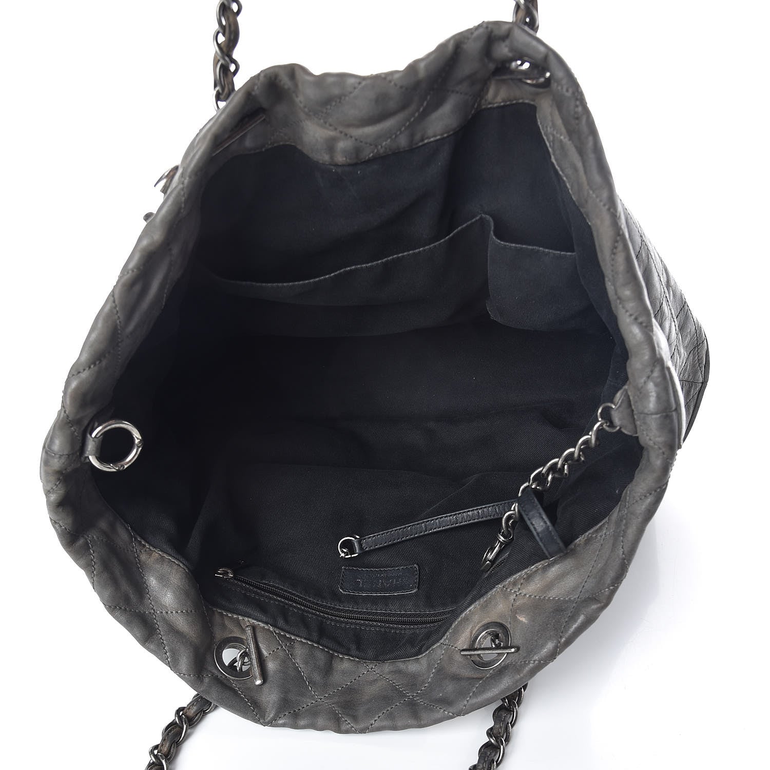 Chanel Iridescent Calfskin VIP Shopping Tote Grey 5 of 34