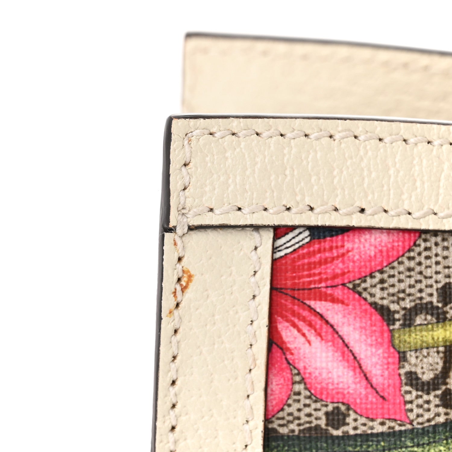 Gucci GG Supreme Monogram Flora Textured Calfskin Small Padlock Tote Beige Ebony Multicolor Mystic White 11 of 12