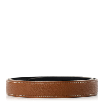 Hermes Box Togo 24mm Belt Strap 80 Black Gold 2 of 6