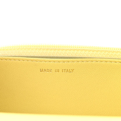 Chanel Lambskin Quilted Trendy CC Wallet On Chain WOC Yellow 7 of 24
