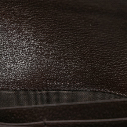Gucci Calfskin Web Continental Wallet Brown 6 of 7