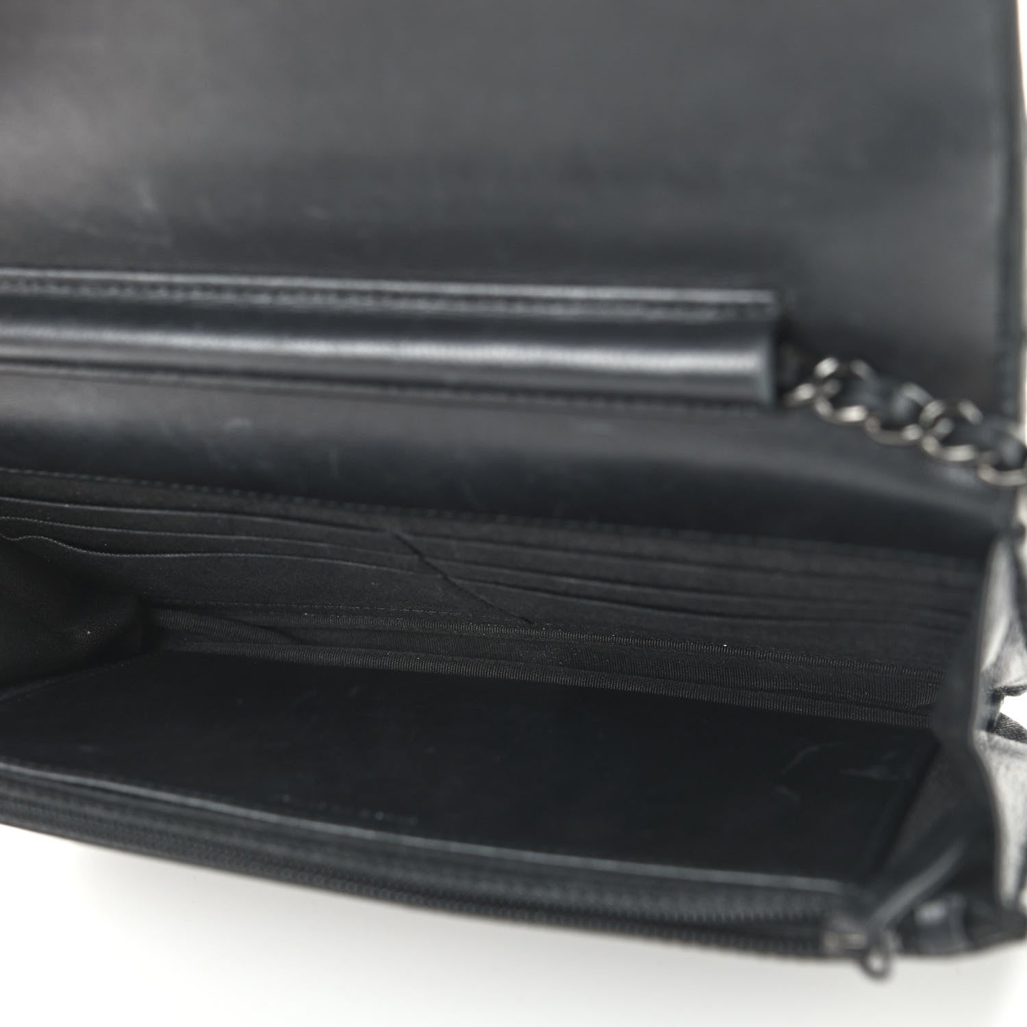 Chanel Lambskin Boy Wallet on Chain WOC So Black 5 of 17