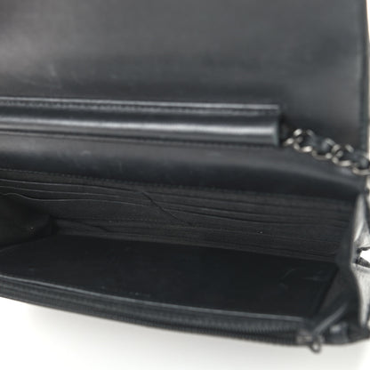 Chanel Lambskin Boy Wallet on Chain WOC So Black 5 of 17