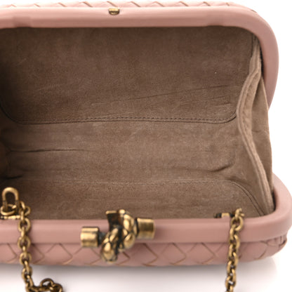 Bottega Veneta Nappa Intrecciato Chain Knot Clutch Watteau 5 of 9