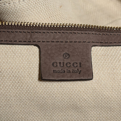 Gucci Vitello Range Medium Soho Bowler Grey Field 6 of 9
