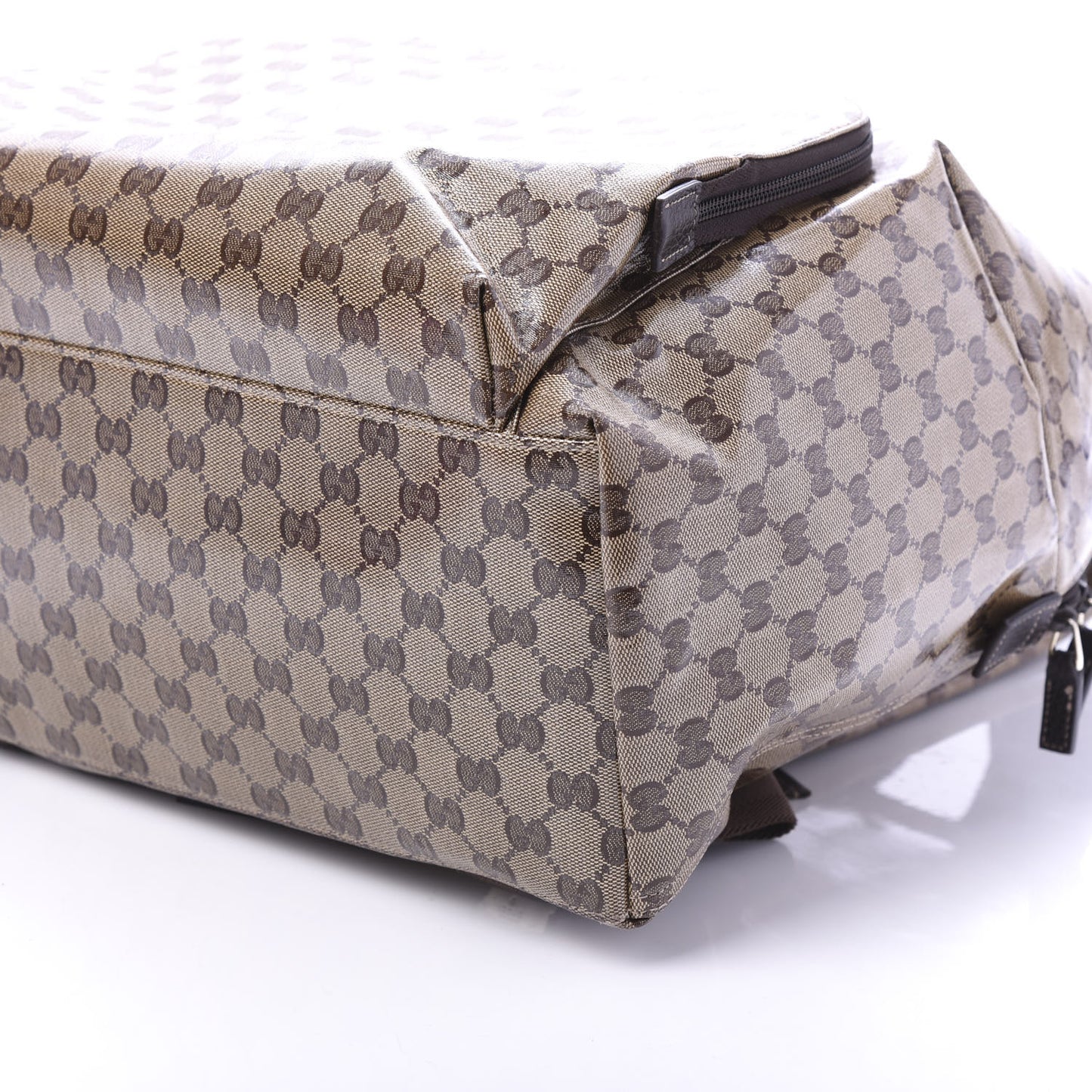 Crystal Monogram Backpack Dark Brown