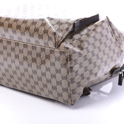 Gucci Crystal Monogram Backpack Dark Brown 6 of 11