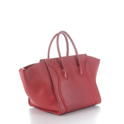 Celine Supple Calfskin Medium Phantom Luggage Red 3 of 11