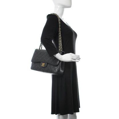 Chanel Caviar Quilted Jumbo Double Flap Black 2 of 13