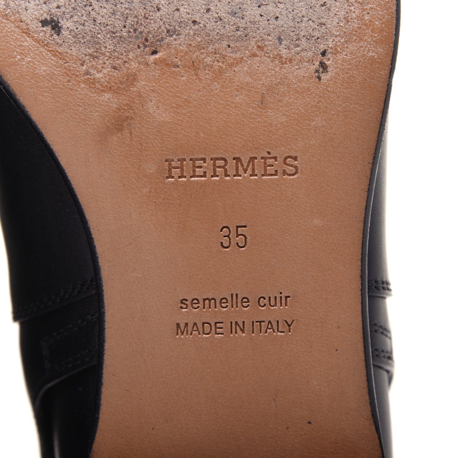 Hermes Calfskin Neo Low Boots 35 Black 6 of 11