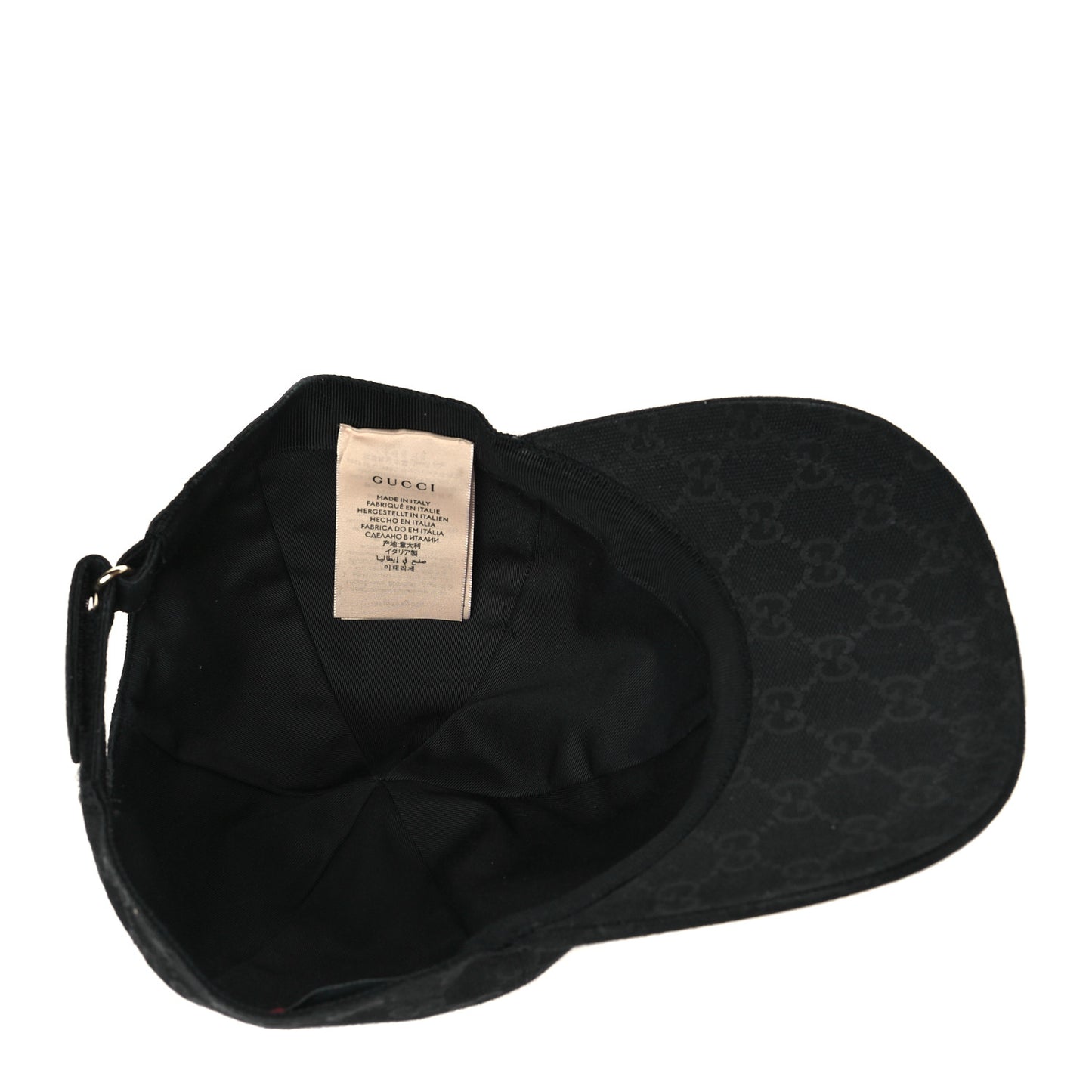 Monogram Textured Dollar Calfskin Zeno Baseball Hat XL Black