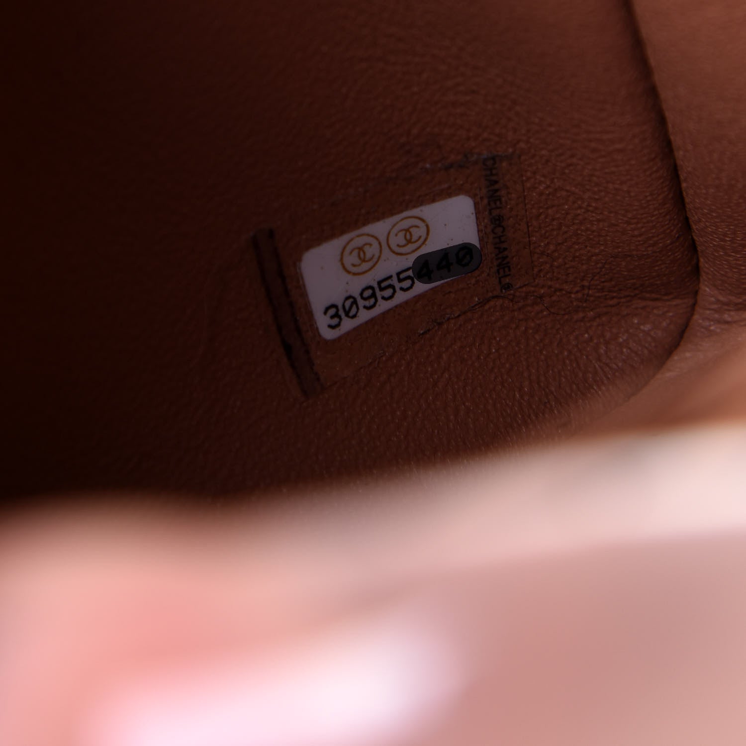 Chanel Lambskin Quilted Mini Square Flap Brown 7 of 10
