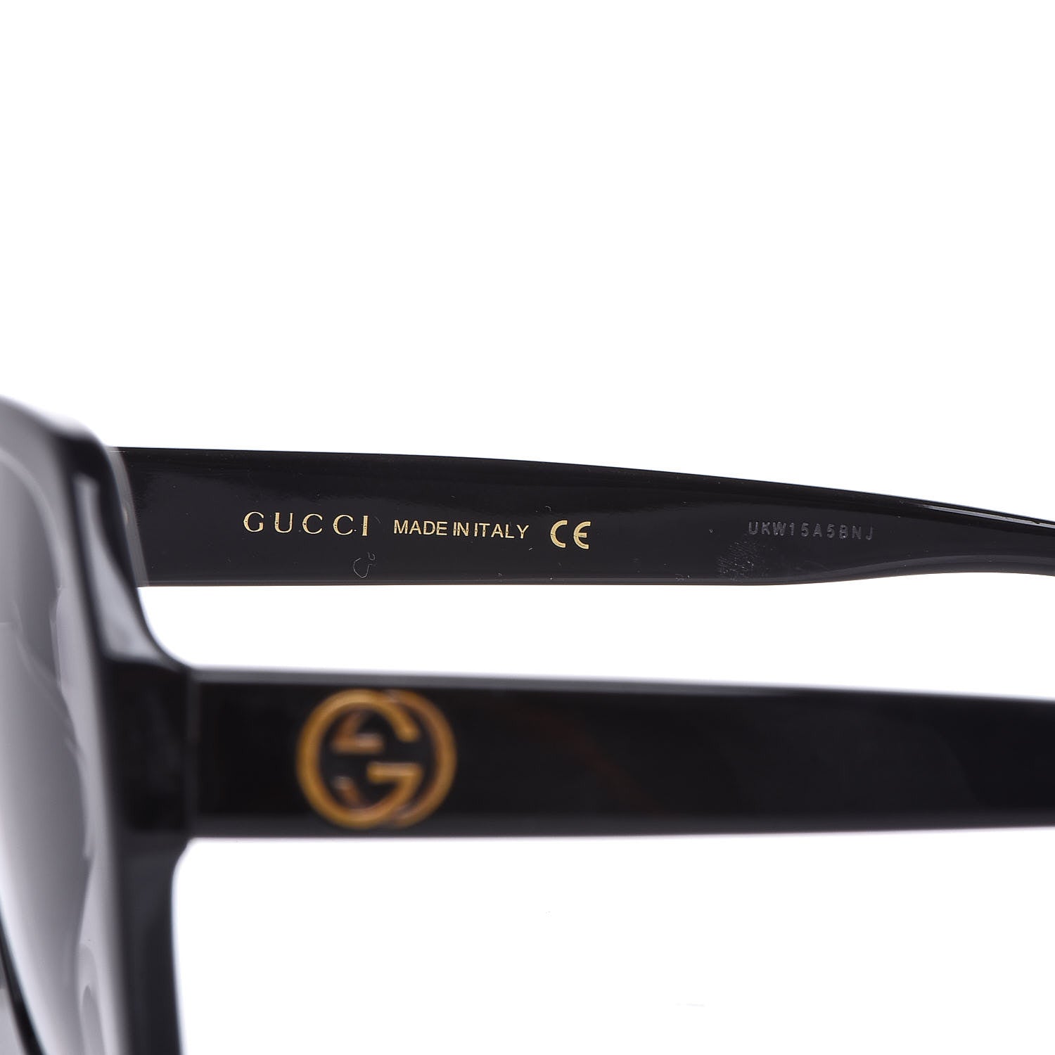 Gucci Acetate Square Frame GG0096S Sunglasses Black 5 of 6