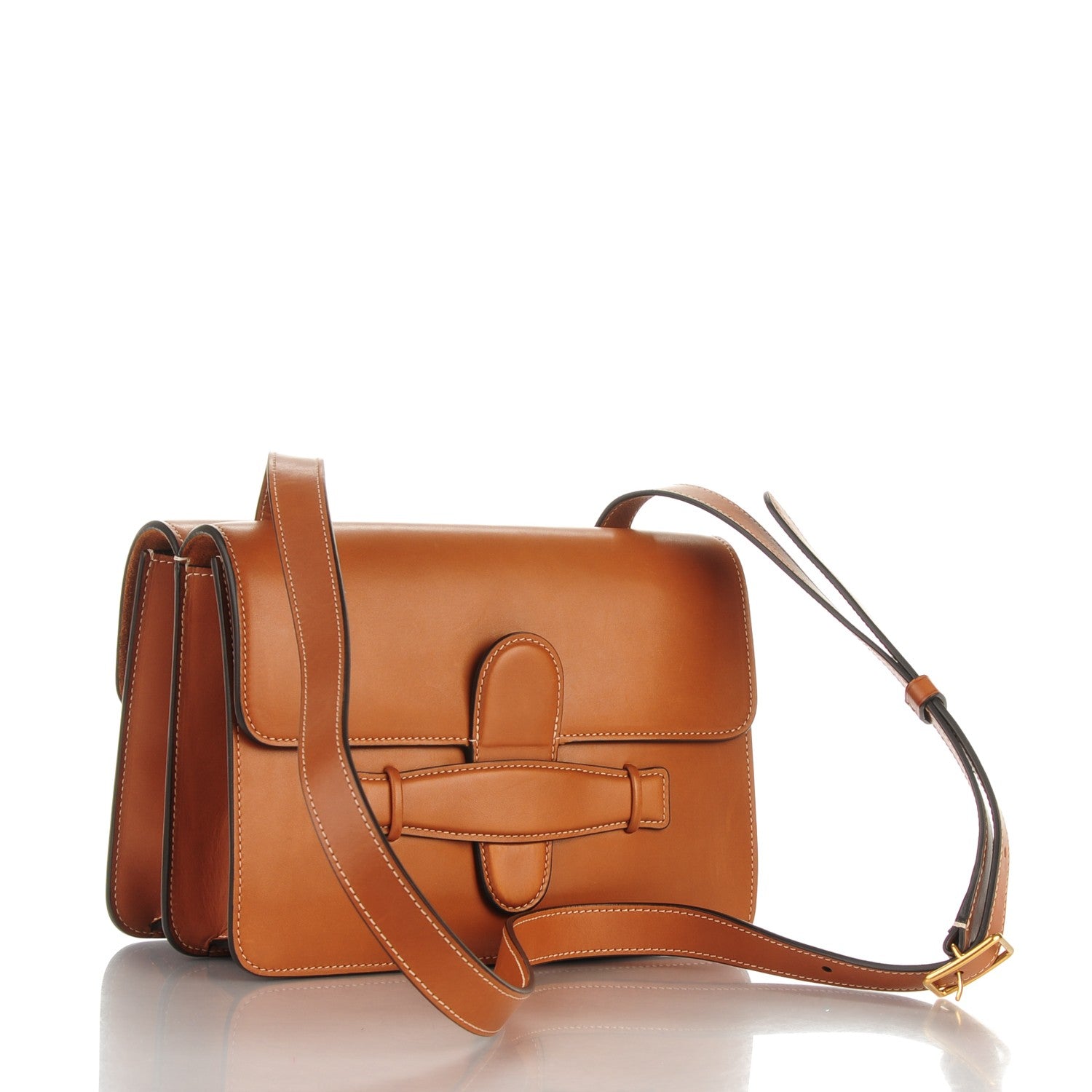 Celine Natural Calfskin Medium Symmetrical Bag Tan 3 of 7