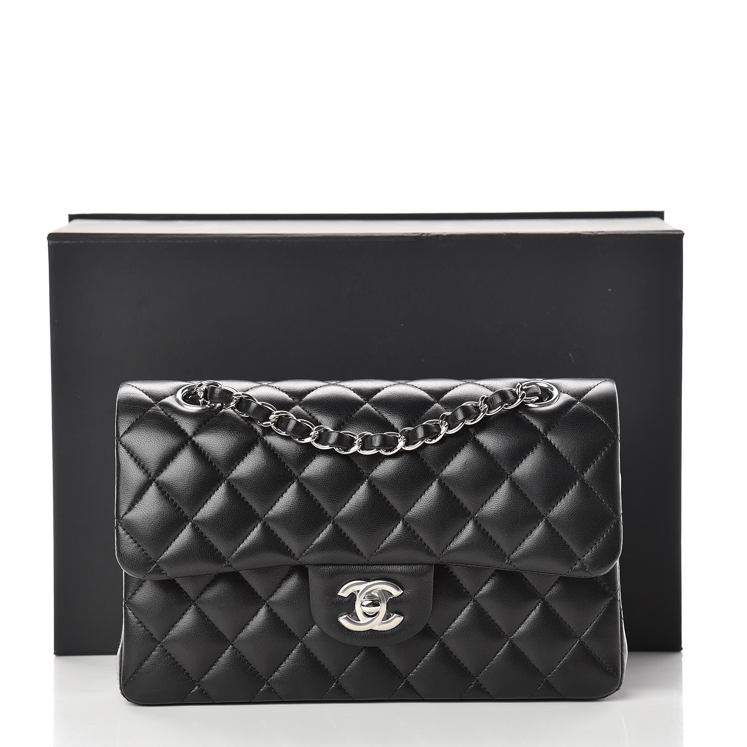 Chanel Lambskin Quilted Small Double Flap Black 14 of 14