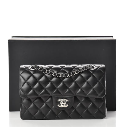 Chanel Lambskin Quilted Small Double Flap Black 14 of 14