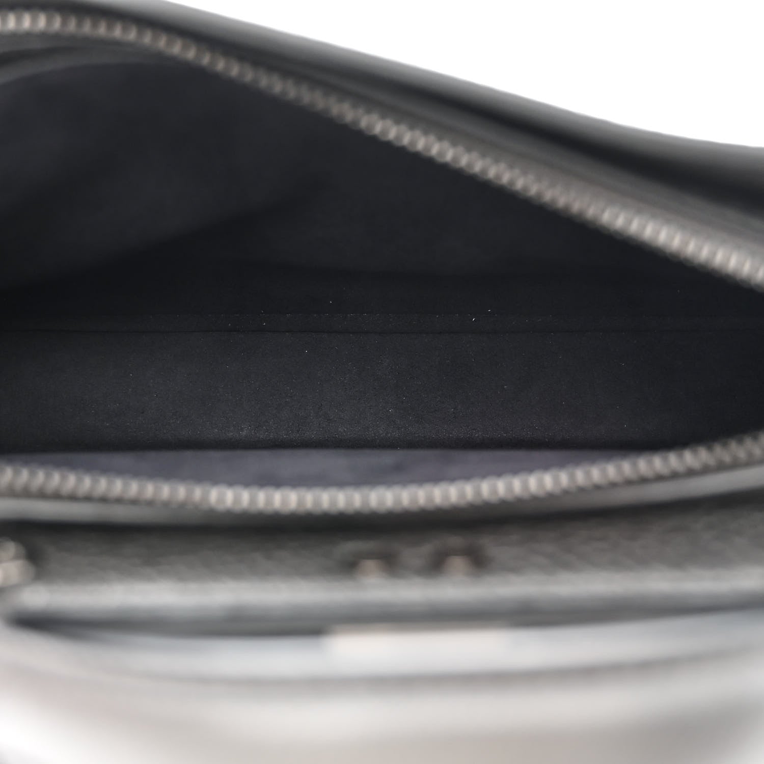 Fendi Cuoio Romano Lux Mini Peekaboo I SEE U Satchel Graphite 5 of 11