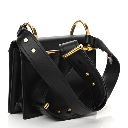 Prada Vitello Antic Soft Pattina Shoulder Bag Black 2 of 9